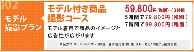 モデル撮影プラン